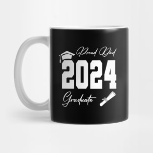 proud dad graduate class of 2024 funny senior Mug